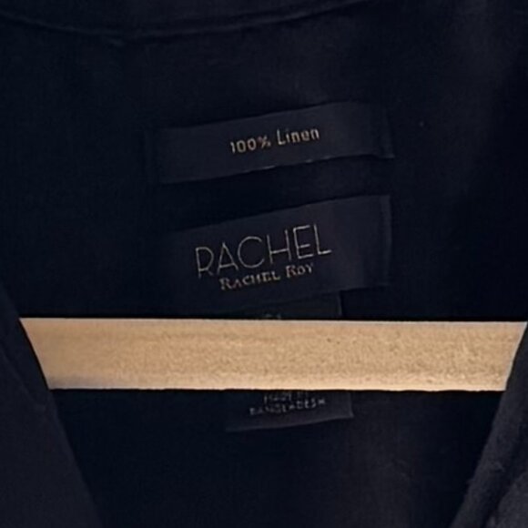 Rachel Zoe 100% Linen Short-sleeve Button-up Top - Picture 2 of 6